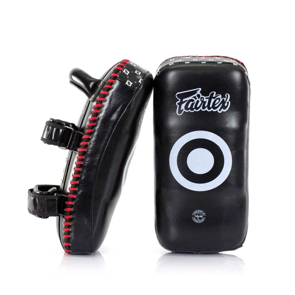 Fairtex KPLS2 "Superior" Curved Kick Pads - Black - OS