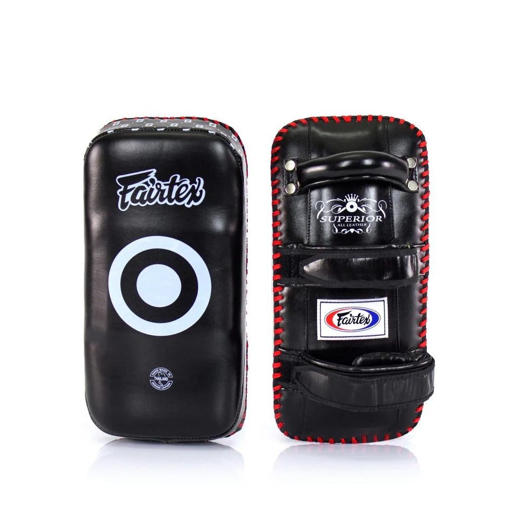 Fairtex KPLS2 "Superior" Curved Kick Pads - Black - OS